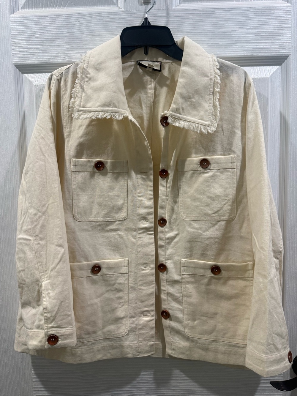 Tuckernuck Cream Utility Jacket with Button Pockets